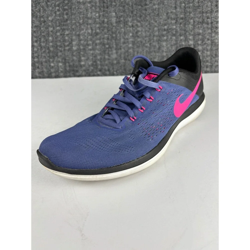 Nike Flex Experience RN 5 Running Shoes 830751-500 Size 12 Blue Pink Black